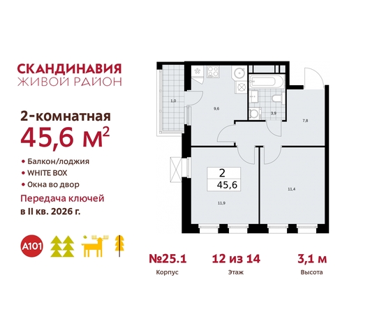 б-р Скандинавский 25/1 жилой район «Скандинавия» Сосенское, Бутово фото