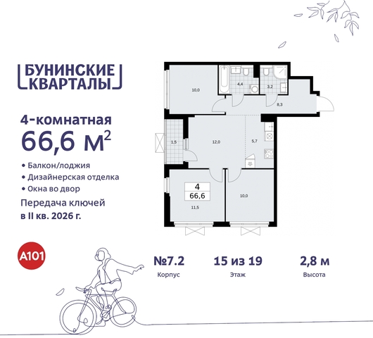 пр-кт Куприна 2 ЖК Бунинские Кварталы метро Коммунарка метро Улица Горчакова Сосенское, Ольховая, Бунинская аллея фото