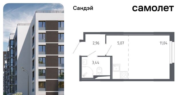 метро Проспект Ветеранов ЖК «Сандэй» 7/2 округ Константиновское фото