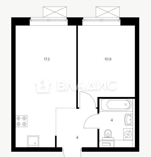 квартира г Москва метро Озерная ЗАО Очаково-Матвеевское ЖК Новое Очаково к 1. 4 фото 1