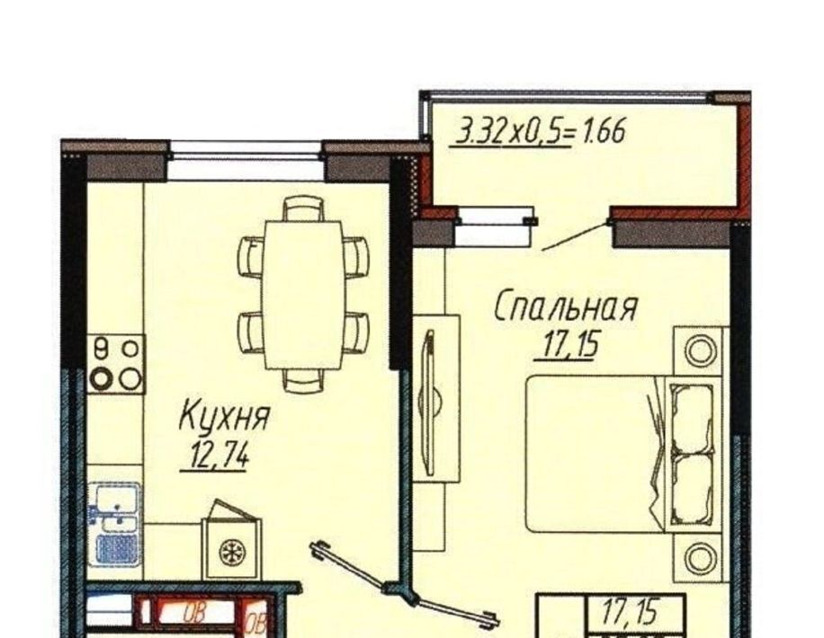 квартира г Краснодар р-н Прикубанский ЖК «Облака» фото 4