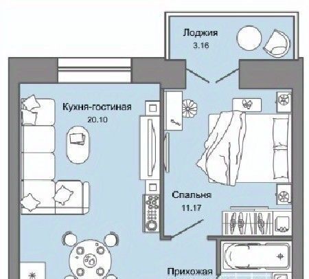 квартира г Ульяновск р-н Заволжский Новый Город ЖК Центрополис 5 Центральный кв-л фото 1