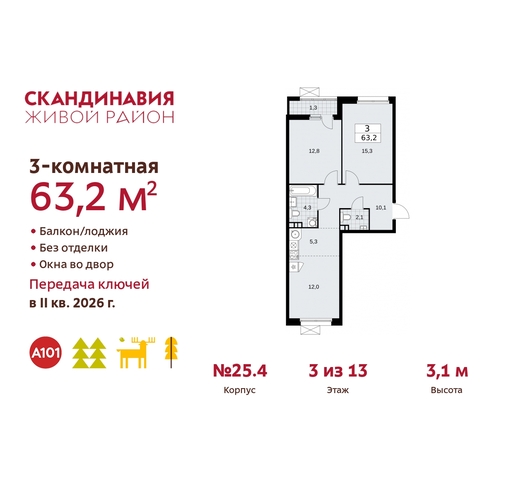 б-р Скандинавский 25/4 жилой район «Скандинавия» Сосенское, Бутово фото