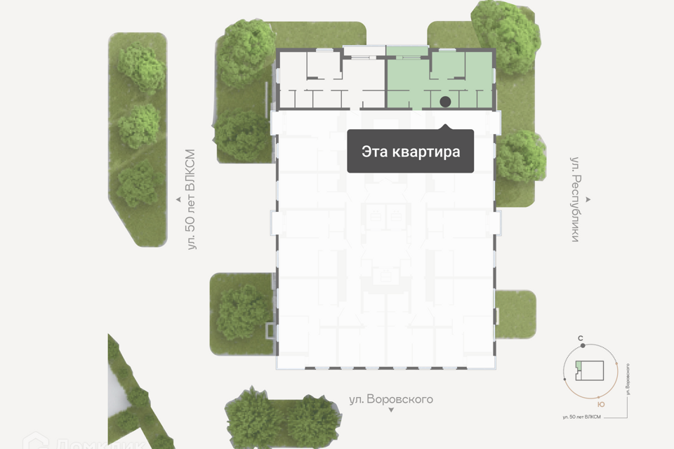 квартира г Тюмень ул Республики 204 Тюмень городской округ, 204 к 19 / улица Республики, к 16 стр фото 1