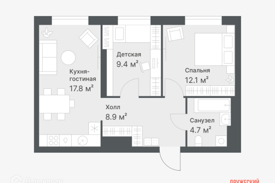 квартира г Тюмень ул Кремлевская 97 городской округ Тюмень фото 1