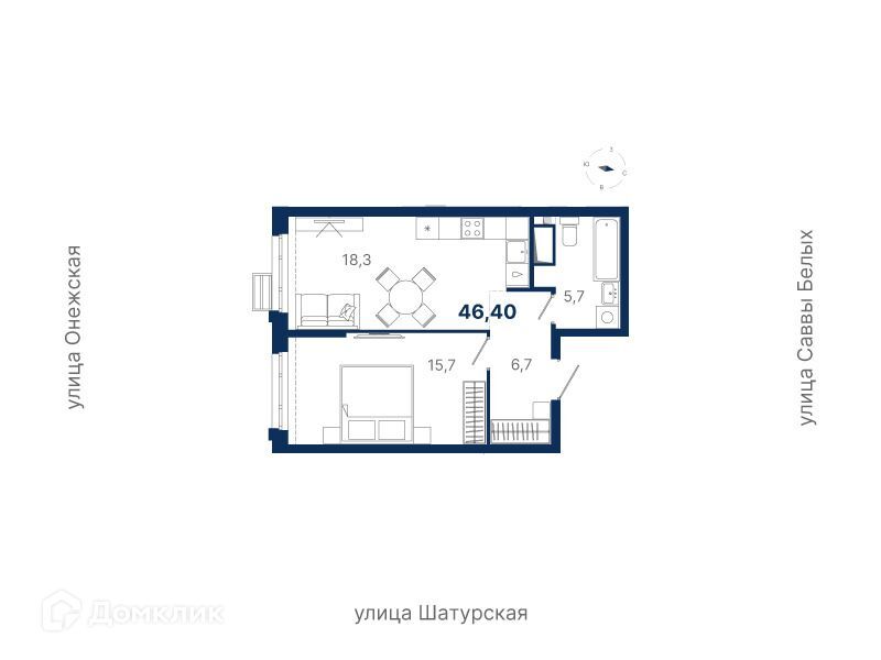 квартира г Екатеринбург р-н Октябрьский Екатеринбург городской округ, Атлас Ауро, жилая экосистема фото 1