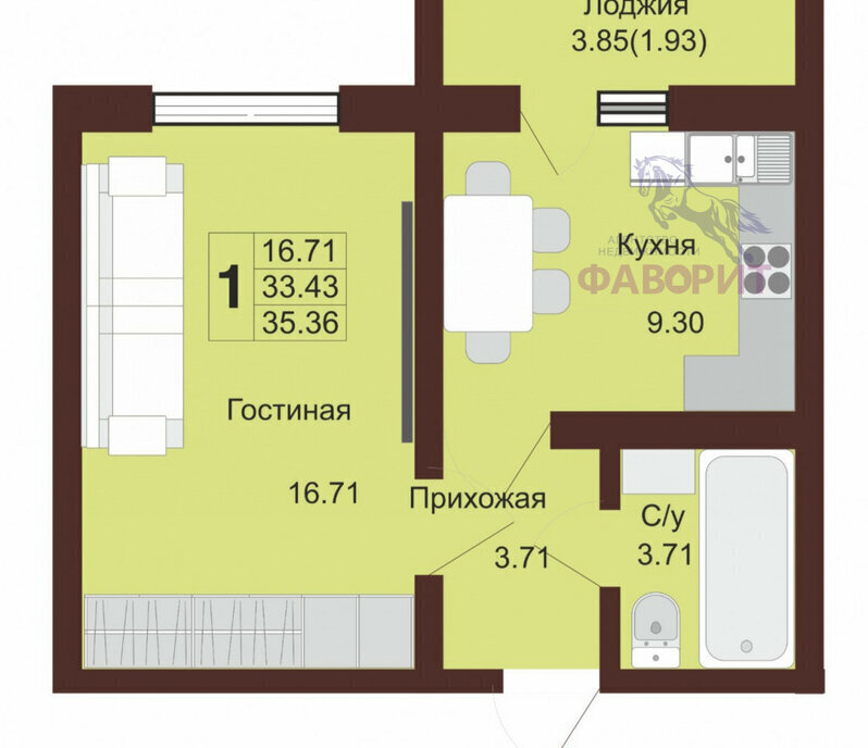 квартира г Оренбург р-н Промышленный Красный Городок ул Нагорная 4 жилой дом по ул. Нагорная, 4 фото 2