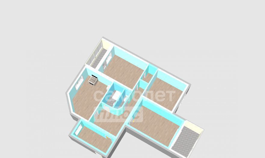 квартира г Тюмень р-н Калининский ул Московский тракт 179к/2 фото 24