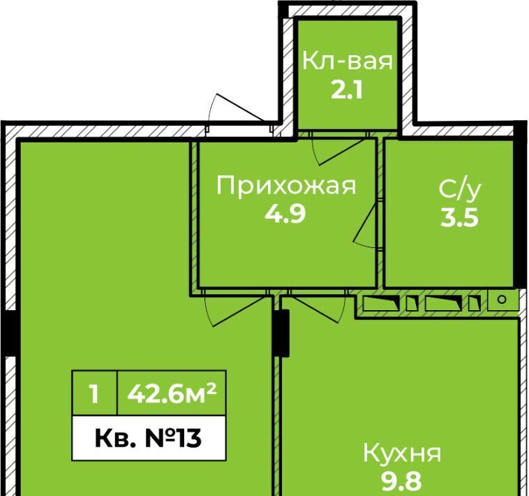 квартира г Тула ЖК «Атмосфера» 3 д. Харино фото 1