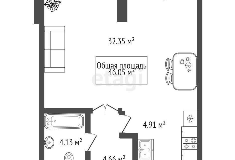 квартира г Новосибирск р-н Октябрьский Владимира Заровного, 6/1, Новосибирск городской округ фото 9