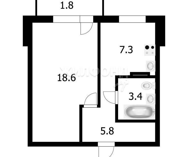 квартира р-н Новосибирский дп Кудряшовский ул Береговая 2 фото 7