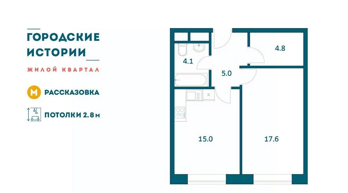 квартира г Москва п Внуковское ул Анны Ахматовой метро Рассказовка фото 1