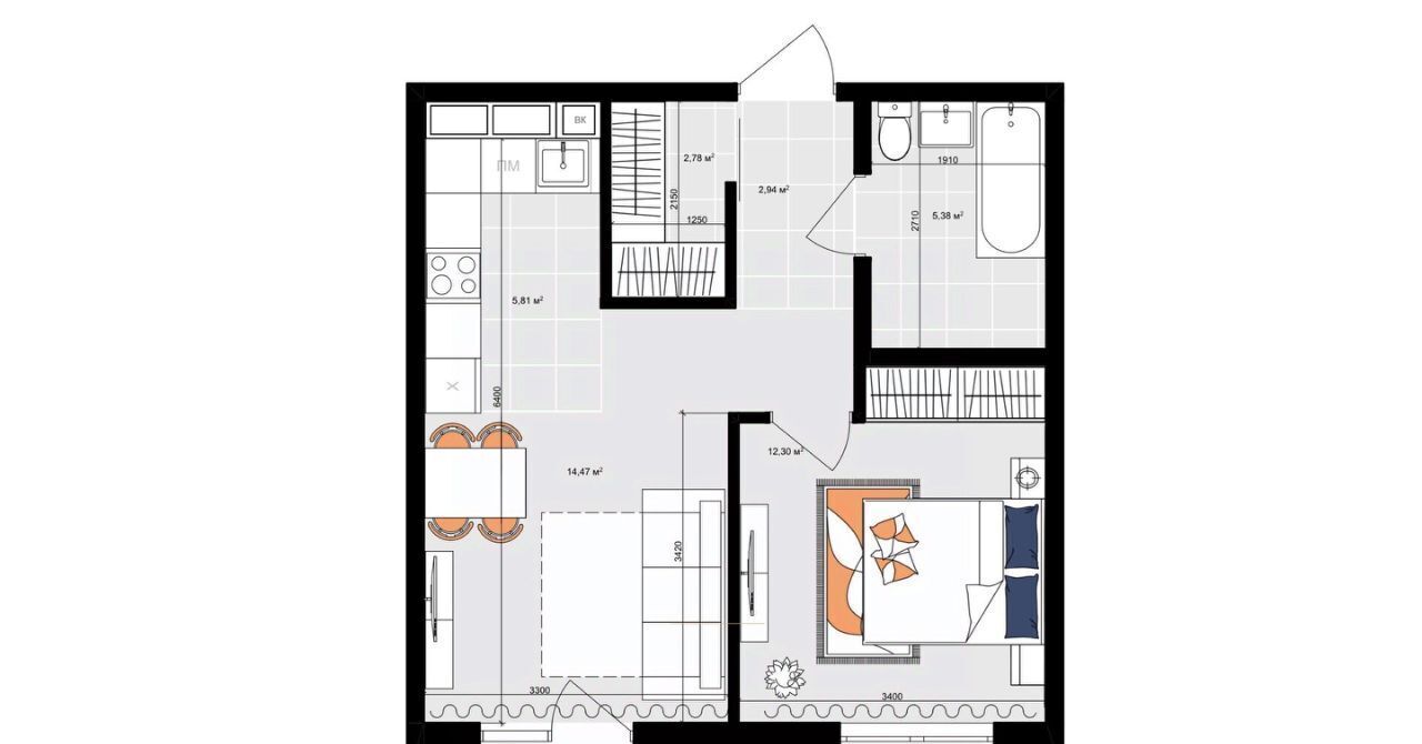 квартира г Иркутск р-н Октябрьский наб. Верхняя фото 4