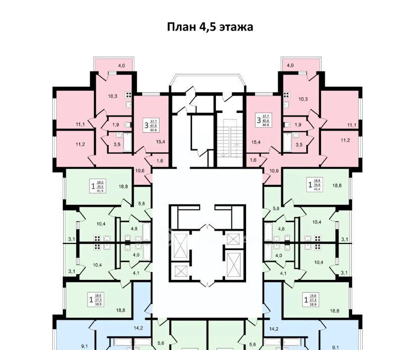 квартира г Воронеж р-н Коминтерновский пр-кт Московский 179/14 фото 25