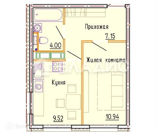 квартира г Пенза ул Яшиной 4 ЖК «Лугометрия» городской округ Пенза фото 10