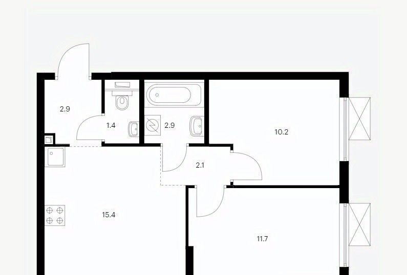 квартира г Котельники р-н мкр Парковый Белая Дача парк 18 Котельники фото 1