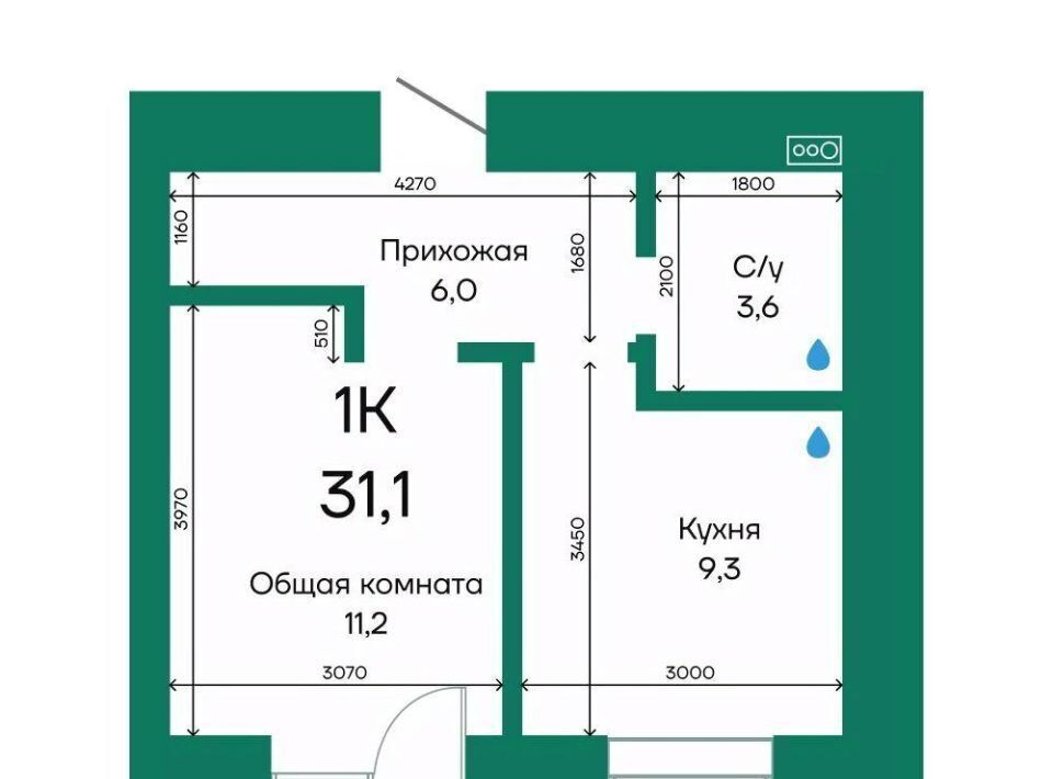квартира г Барнаул р-н Индустриальный ул Просторная 390к/2 фото 1