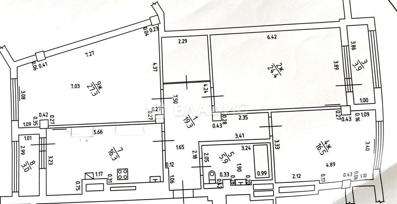 квартира г Калининград р-н Ленинградский ул Гайдара 122 фото 29