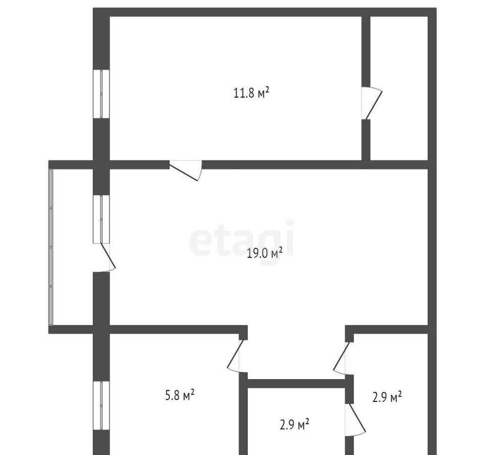 квартира г Кемерово р-н Центральный ул Сибиряков-Гвардейцев 314 фото 20