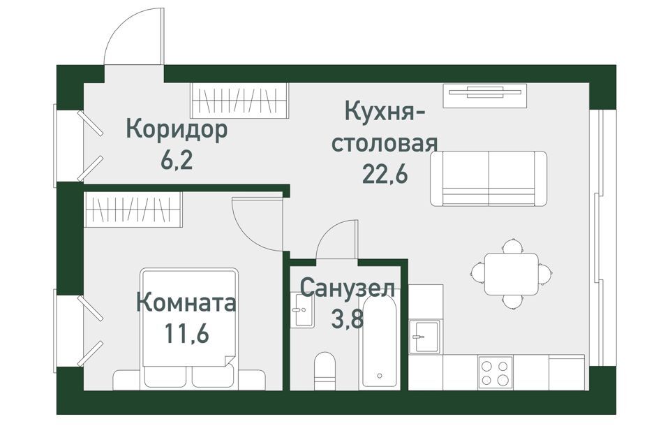 квартира р-н Сосновский п Западный Привилегия м-н фото 1