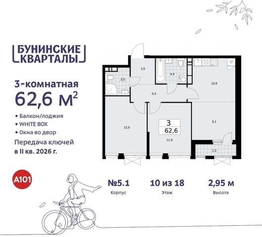 пр-кт Куприна 2 ЖК Бунинские Кварталы метро Улица Горчакова метро Коммунарка Сосенское, Ольховая, Бунинская аллея фото