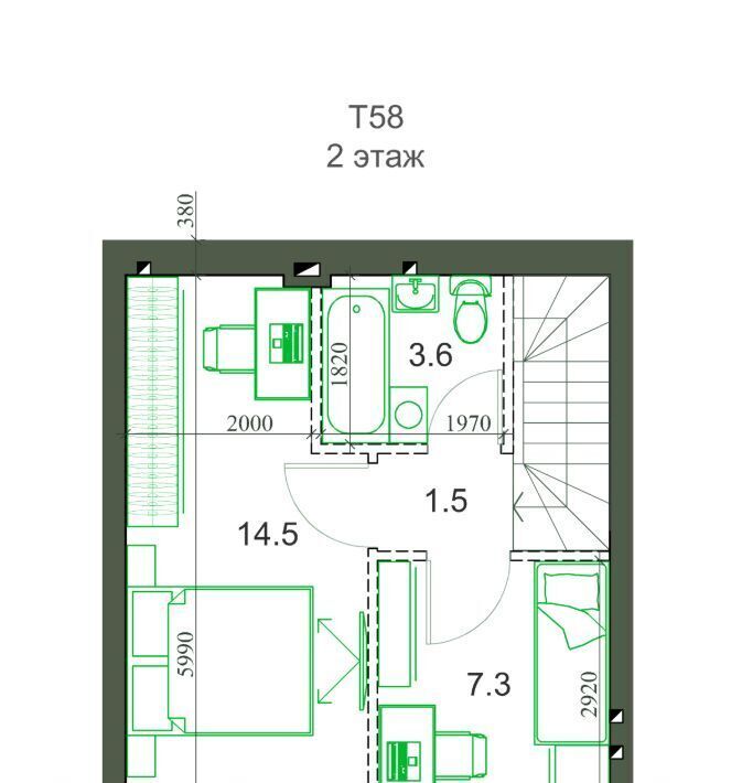 дом р-н Новосибирский с Новолуговое мкр Березки 2 5-й кв-л, 14/1/1 фото 9