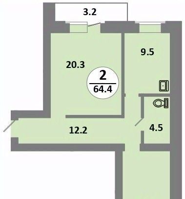 квартира г Красноярск р-н Советский Солнечный жилрайон, 5-й мкр, с 11 фото 1