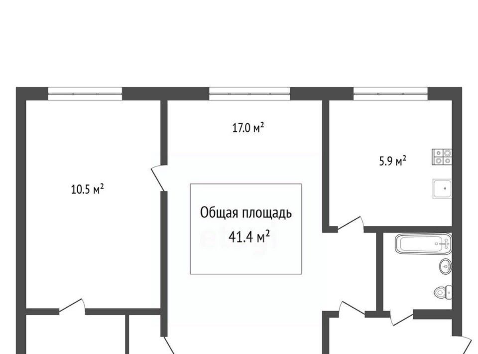 квартира г Томск р-н Октябрьский пер Сергея Лазо 6 фото 1