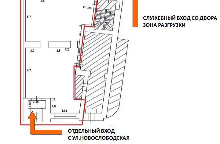 свободного назначения г Москва метро Менделеевская ул Новослободская 26с/1 фото 12