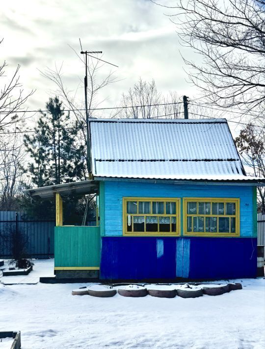 дом р-н Хабаровский снт Вагонник ул. Вишневая, 16 фото 2