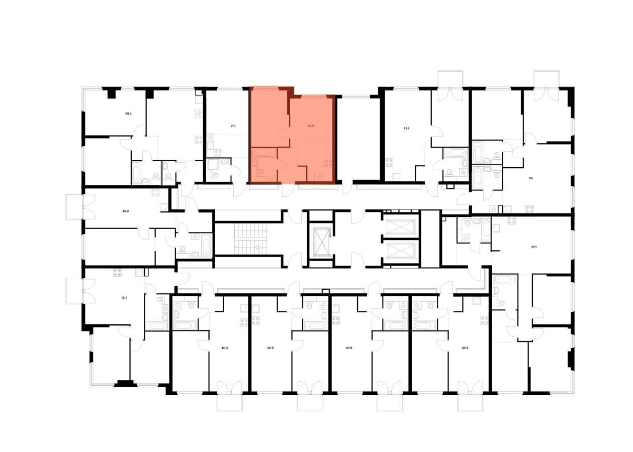 квартира г Москва метро Водный стадион б-р Кронштадтский 20а корп.2 ЖК Кронштадтский 9 вл. 11 фото 2