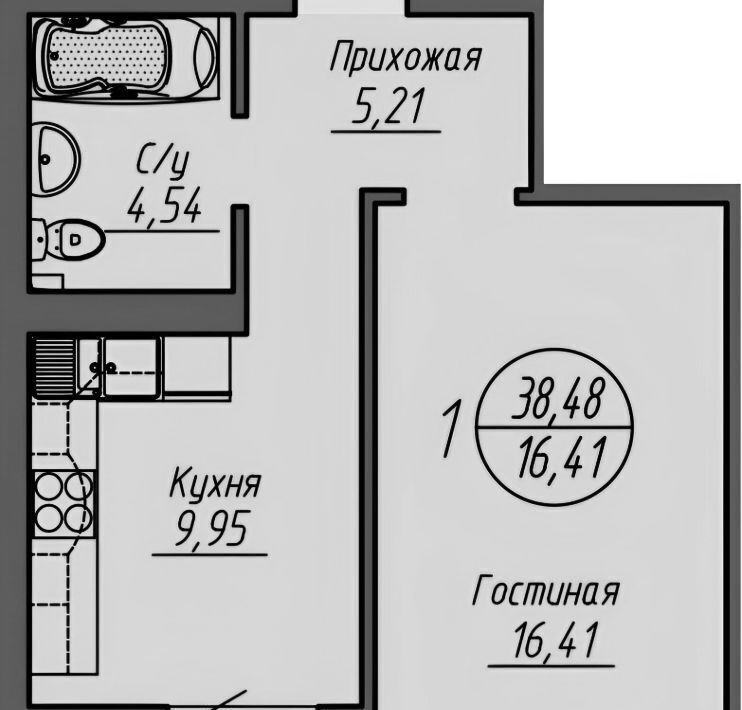 квартира г Новосибирск р-н Октябрьский Октябрьская ул Кирова 11 ЖК «Облака» фото 2