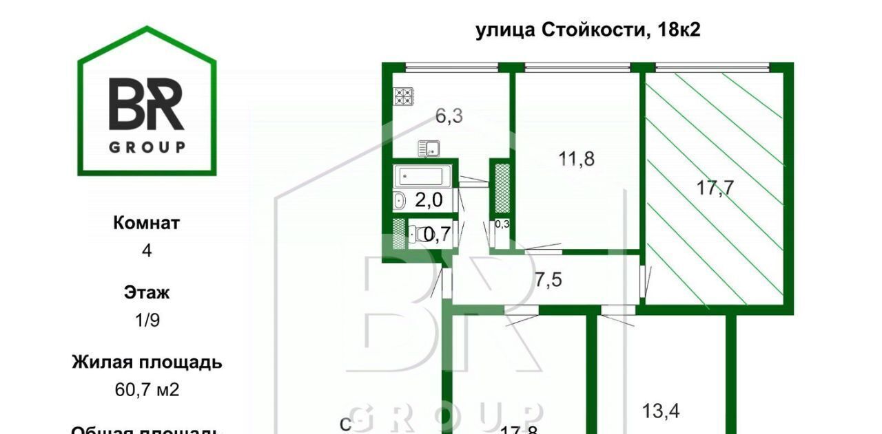 комната г Санкт-Петербург метро Проспект Ветеранов ул Стойкости 18к/2 фото 16