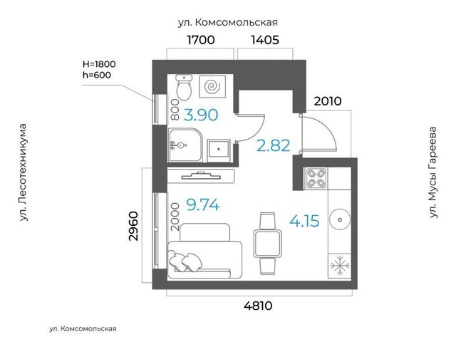 р-н Октябрьский микрорайон Глумилино-2 8-е Небо жилой комплекс фото