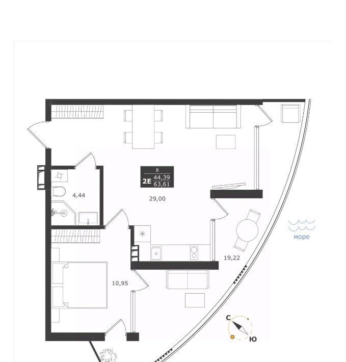 квартира г Алушта с Виноградное ул Сусловой 3 фото 1