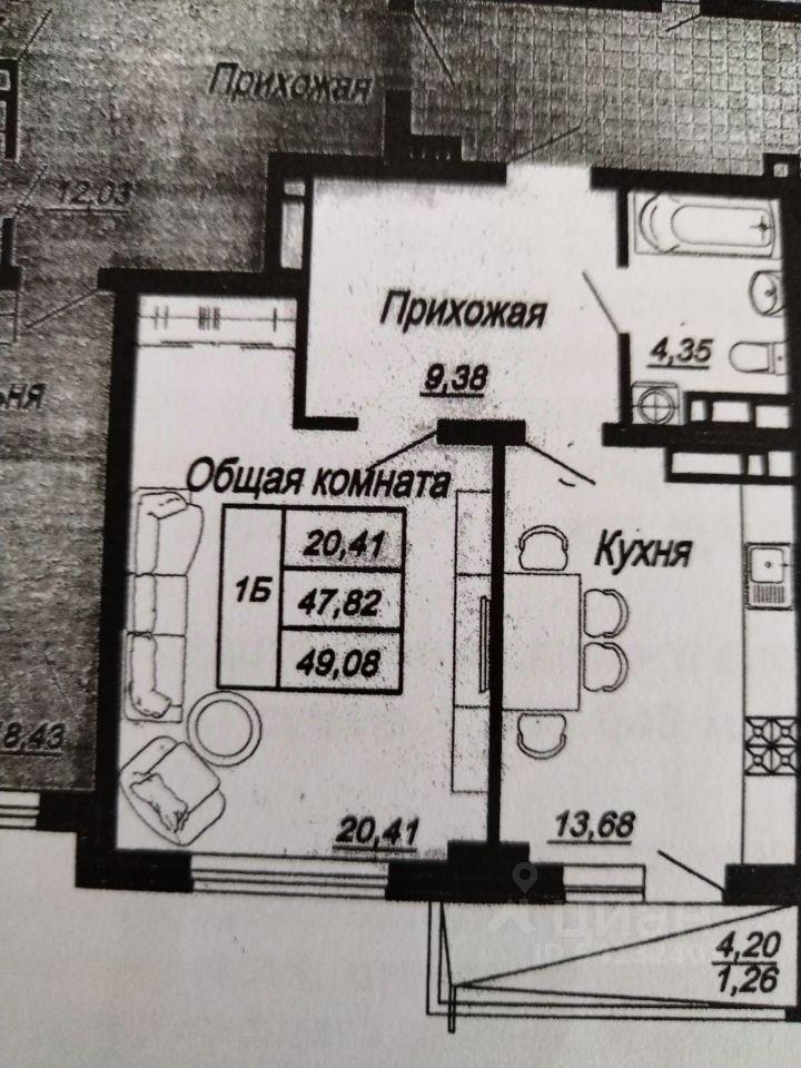 квартира г Краснодар р-н Западный пр-кт Чекистов 26/3 ЖК «Юбилейный» фото 2