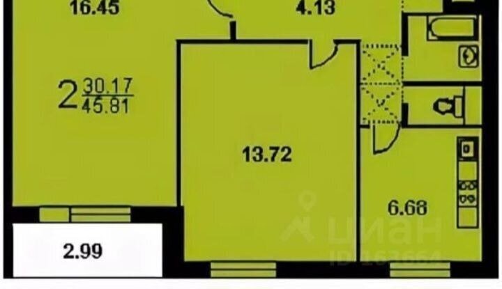 квартира г Москва метро Ховрино ул Бусиновская Горка 1к/2 фото 21