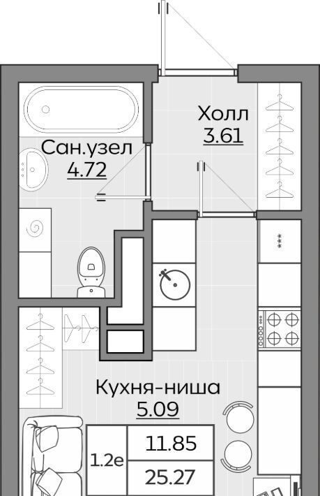 квартира г Казань Дубравная ул Рауиса Гареева фото 1