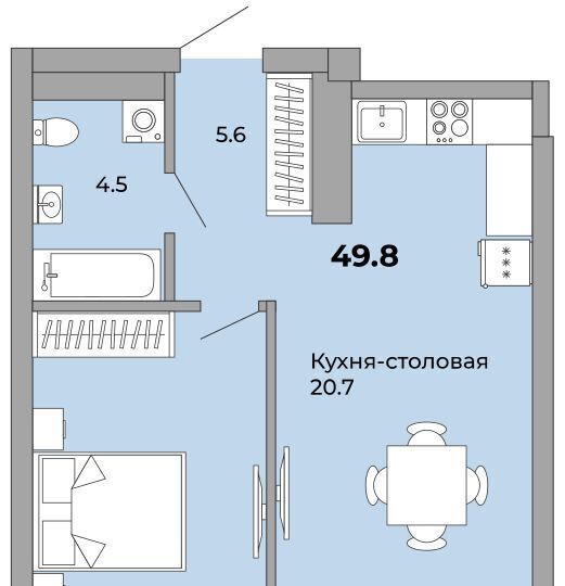 квартира г Екатеринбург Уралмаш пер Черниговский 20 фото 3