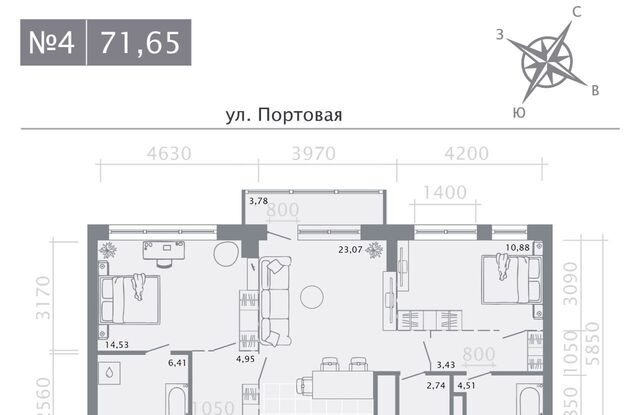 метро Площадь Тукая ЖК «Живи на Портовой» фото