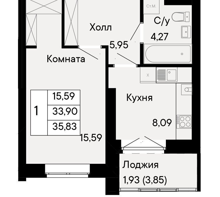 квартира г Ростов-на-Дону р-н Октябрьский пер Бориславский 47 фото 1