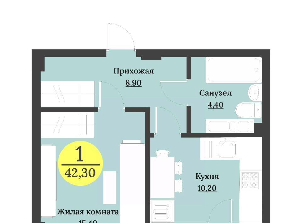 квартира г Невинномысск б-р Мира фото 1
