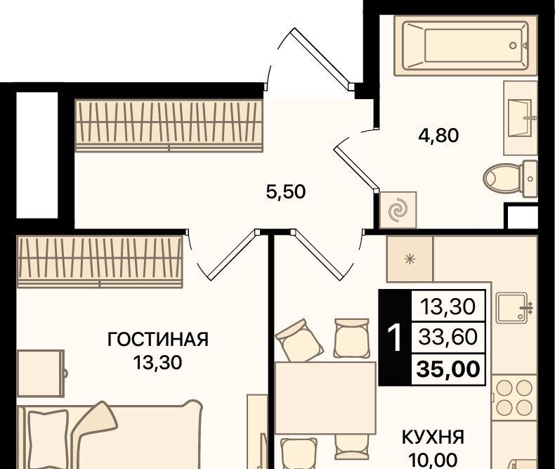 квартира г Ростов-на-Дону р-н Первомайский пр-кт Шолохова фото 1