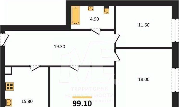 квартира г Калининград р-н Центральный ул Младшего лейтенанта Родителева 3 фото 1