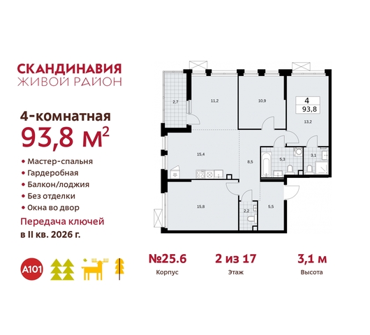 б-р Скандинавский 25/6 жилой район «Скандинавия» Сосенское, Бутово фото