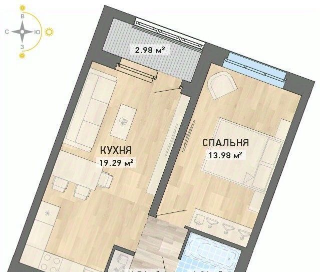 квартира г Екатеринбург Чкаловская ул Николая Кичигина 7 фото 1