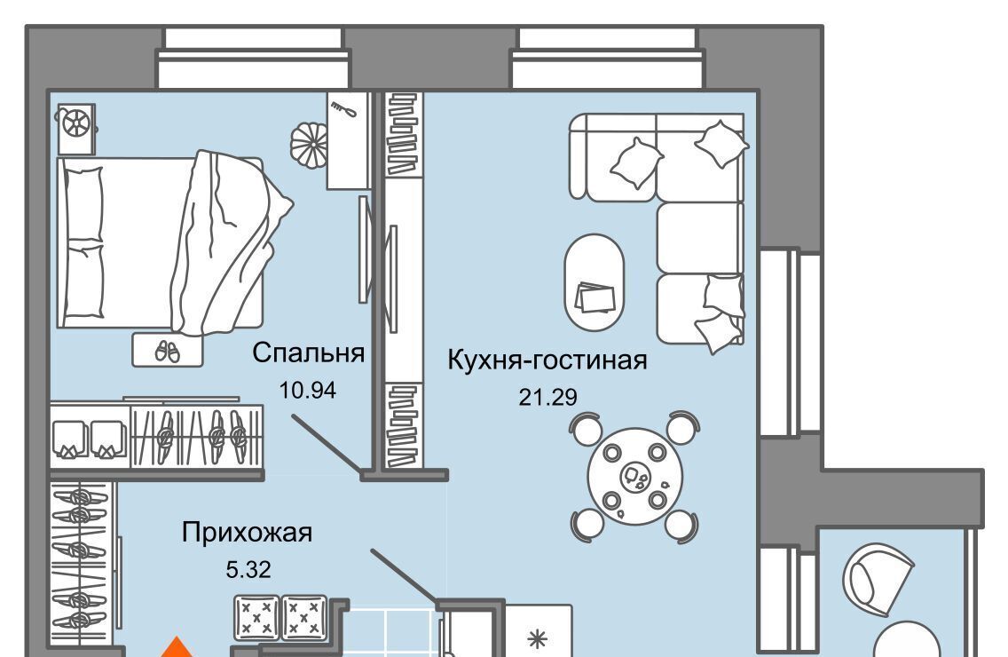 квартира г Киров р-н Ленинский ул Дмитрия Козулева фото 1