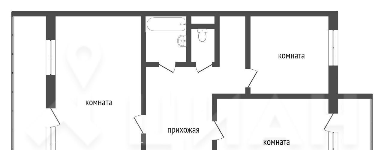 квартира г Прокопьевск р-н Рудничный ул Вершинина 10 фото 2