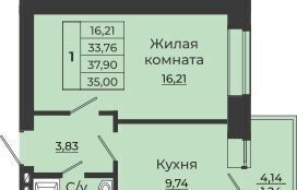 квартира г Новочеркасск Черемушки ул 26 Бакинских комиссаров 5 ЖК «Весна» фото 2