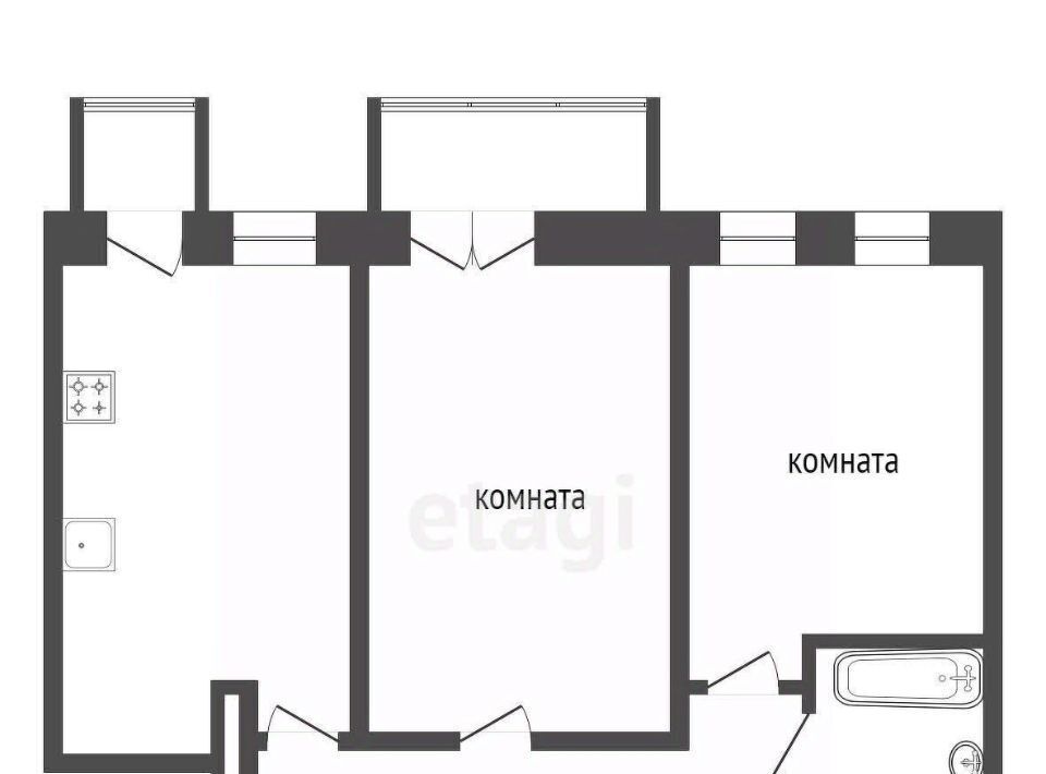 квартира г Красноярск р-н Железнодорожный ул Бограда 107 фото 27